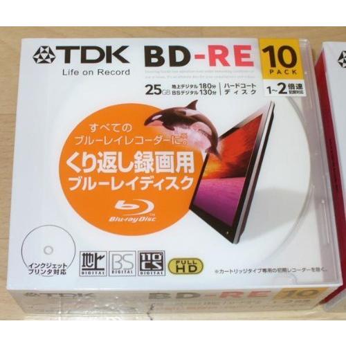 BEV25PWA10B-BC_H | TDK 録画用BD-RE 1-2倍速対応 25GB 10枚 プ...