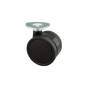 トーシン プレート式双輪キャスター 40径 自在 TU40P