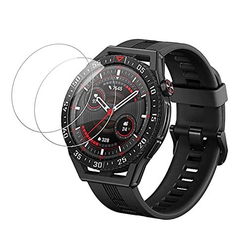 ELMK2枚セットFor HUAWEI WATCH GT 3 SE ガラスフィルム ファーウェイ W...