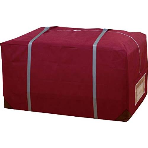 アストロ 収納ケース 布団一式用 ワインレッド 引っ越し 羽毛布団 敷布団 収納袋 不織布 ベルト付...