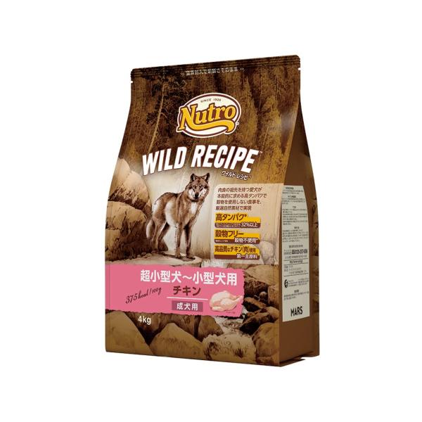 Nutro ニュートロ ワイルド レシピ 超小型犬~小型犬用 成犬用 チキン 4kg ドッグフード ...