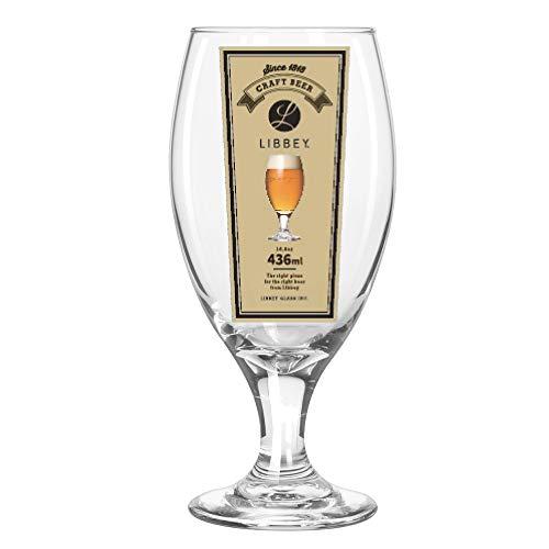 Libbey ガラス ビールグラス クリア 436ml ティアドロップビア
