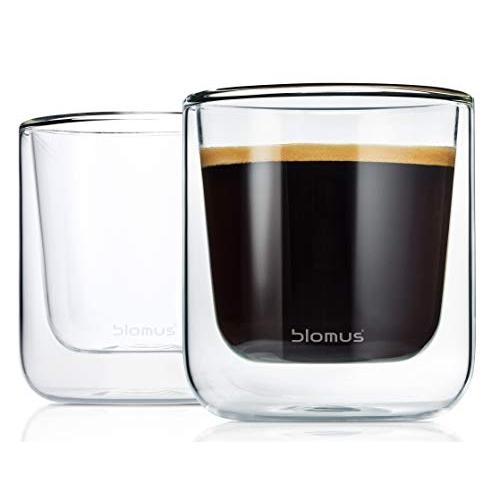 ブロムス blomus ダブルウォールグラス 2客セット NERO コーヒー 6013-63653