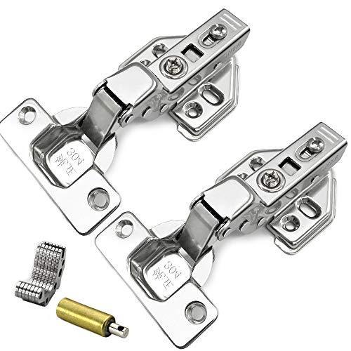 BESTU スライド丁番 隠れヒンジ ヒンジ 扉 家具 キャッチ付 スライド蝶番 インセット 35m...