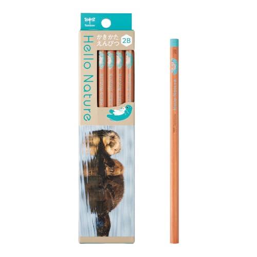 トンボ鉛筆 かきかた鉛筆 2B ラッコ柄 ハローネイチャー ラッコ 1ダース KB-KHNST2-2...
