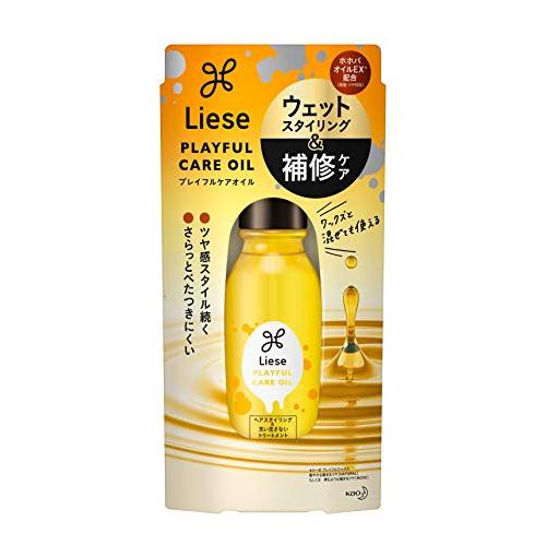 リーゼ プレイフル ケアオイル 80ml 〔 補修ケア&amp;ツヤ感ゆる束スタイリングをかなえる朝夜兼用オ...