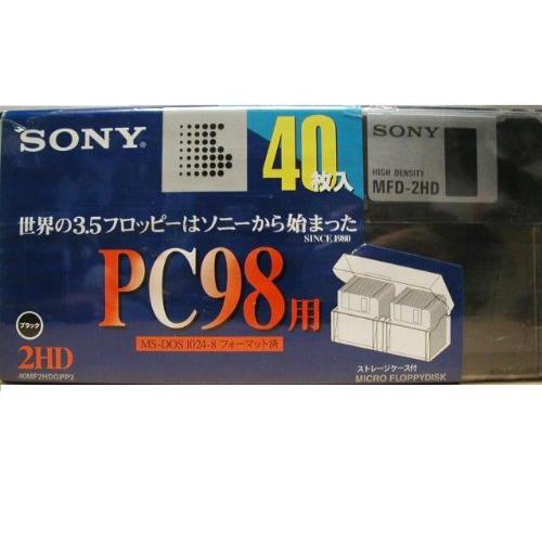 ソニーSONY 3.5型フロッピーディスクPC98用 40枚 MS-DOS 1024-8フォーマット...