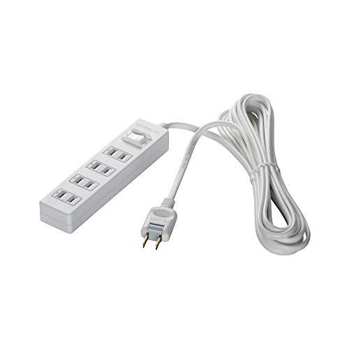 BUFFALO 電源タップ2ピン4個口 BSTAPPS2410WH