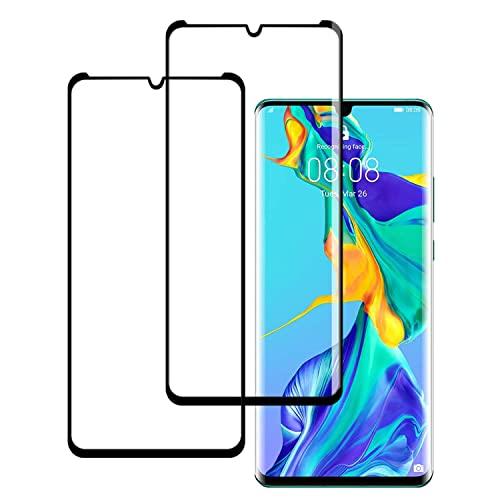 2枚セットKPNS 日本素材製 全面保護 Huawei P30 Pro 用 ガラスフィルム 強化ガラ...