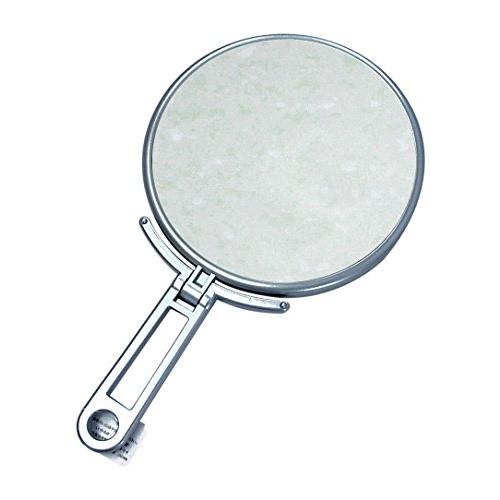 メリー 片面約5倍拡大鏡付折立ミラー シルバー CH-9740