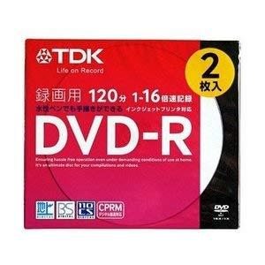 TDK 録画用DVD-R 120分 1-16倍速 CPRM対応 2枚 5mmスリムケース