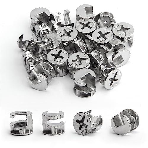 MroMax カムロックネジ 家具接続継手 カムロック継手 家具接続キット 家具カムロック継手 直径...