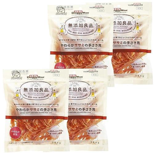 ドギーマン 無添加良品 やわらかササミの手さき風 140g×4個セット