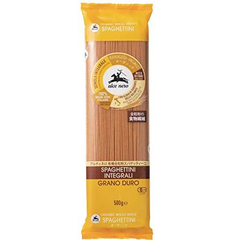 ALCE NEROアルチェネロ 有機 全粒粉 スパゲッティーニ 500g オーガニック イタリア産 ...
