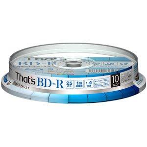 That's ブルーレイディスク BD-R ビデオ用 4倍速 180分 25GB ハードコート仕様 ...