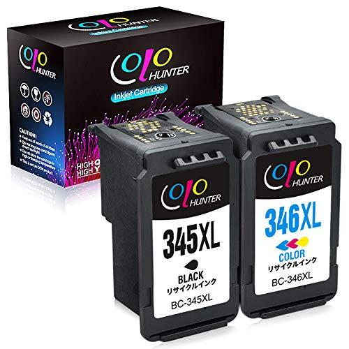 ColohunterCanonキャノン用BC-345XL+BC-346XLブラック+カラー 2個セッ...