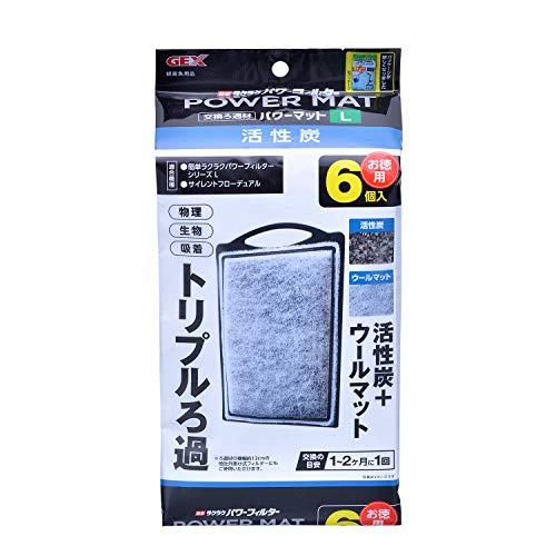 GEX AQUA FILTER 活性炭パワーマットL 物理・生物・吸着 トリプルろ過 簡単ラクラクパ...