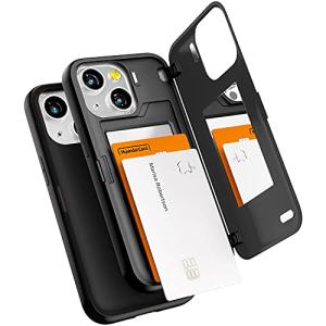 Goospery iPhone 13 Mini 用 ケース 背面 カード 収納 マグネット式 バンパー バンパー カバー 5.4 インチ、アイフォン13 Mini ケース カード収納 背｜e-selection