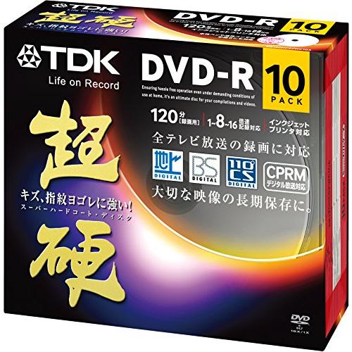 TDK 録画用DVD-R CPRM対応 16倍速対応 ホワイトワイドプリンタブル キズや指紋ヨゴレに...