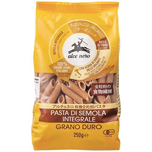 ALCE NEROアルチェネロ 有機 全粒粉 ペンネ 250g オーガニック イタリア産 食物繊維 ...