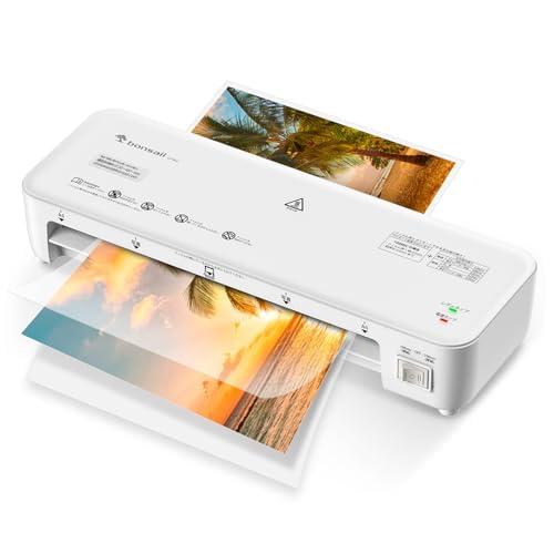 bonsaii ラミネーター A4 100%紙詰まり防止 波打ち防止 気泡なし 薄紙＆厚紙モード付き...