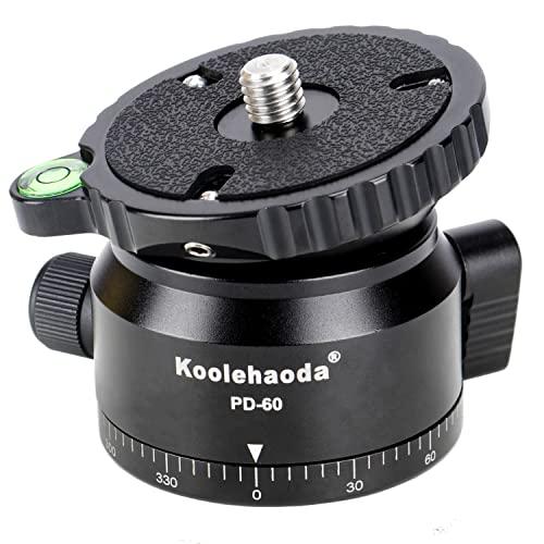 Koolehaoda 三脚レベリングベースカメラレベラー、傾斜15°、3/8 "ネジ、オフセット水準...