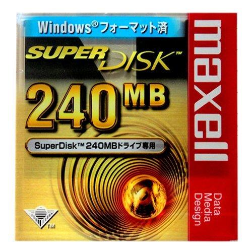 アウトレットマクセル SuperDisk 240MBスーパーディスクブラック 1枚 Windowsフ...