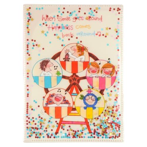 ココちゃん グリーティングライフ 6ポケット クリアホルダー ファイル 見開き A5 サイズ スパン...