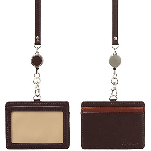 セキセイ リール付きIDカードホルダー ブラウン ベルポスト BP-5703-40