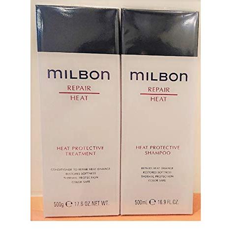 ミルボン REPAIR HEAT リペア ヒート プロテクティブ シャンプー＆トリートメント 各50...