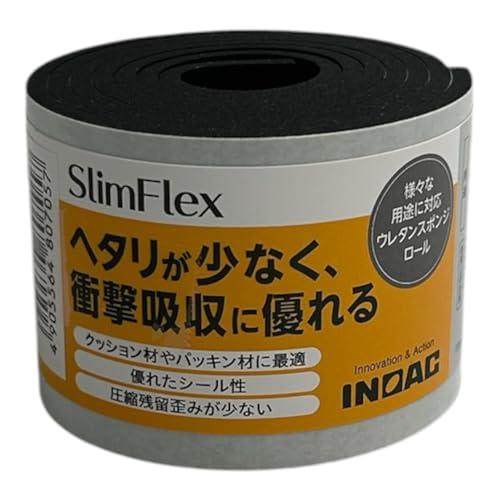 イノアック ポロンスポンジロール 3tX50mmX1M テープ付 黒 L24-350MT