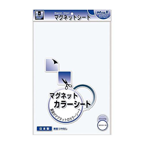マグエックス マグネットカラーシート 大 MSCW-08W 白
