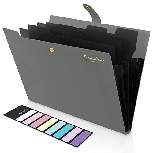 SKYDUE 5ポケット 新デザイン カラー ドキュメントファイル 書類収納ファイル A4 スナップ...