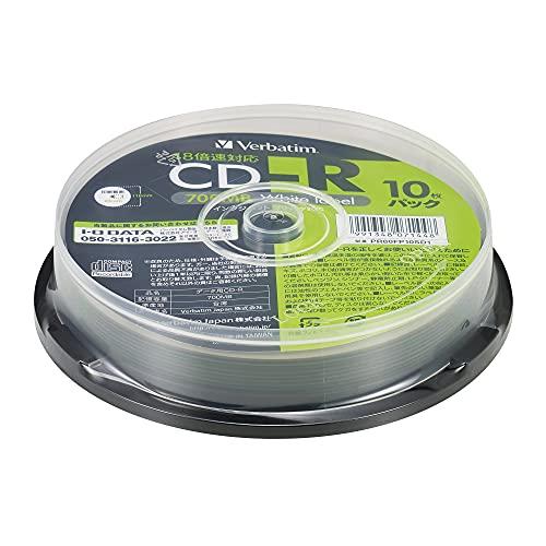 バーベイタムジャパンVerbatim Japan データ用 CD-R 700MB 10枚 ホワイトプ...