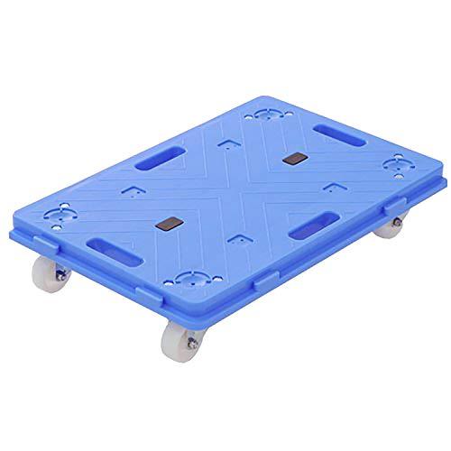 日東NITTO 連結平台車ナイロンキャスター60×40cm『楽走くん』日本製 ブルー NA-011