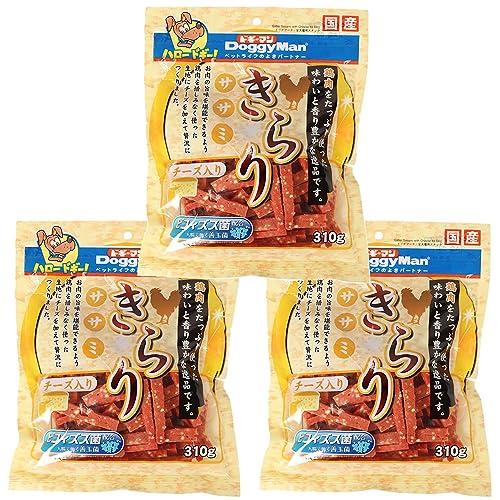 ドギーマン きらりササミチーズ入り 310ｇ×3袋