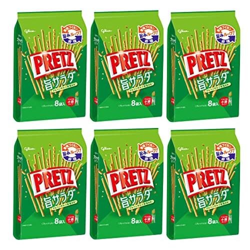江崎グリコ プリッツ大袋旨サラダ 8袋×6個 スナック スナック菓子 プレッツェル お菓子 おかし ...