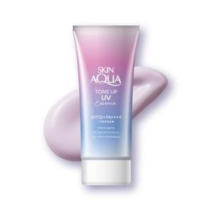 スキンアクア skin aqua 50+ 透明感アップ トーンアップ UV エッセンス 日焼け止め 心ときめくサボンの香り ラベンダー 1個 x 1｜e-selection