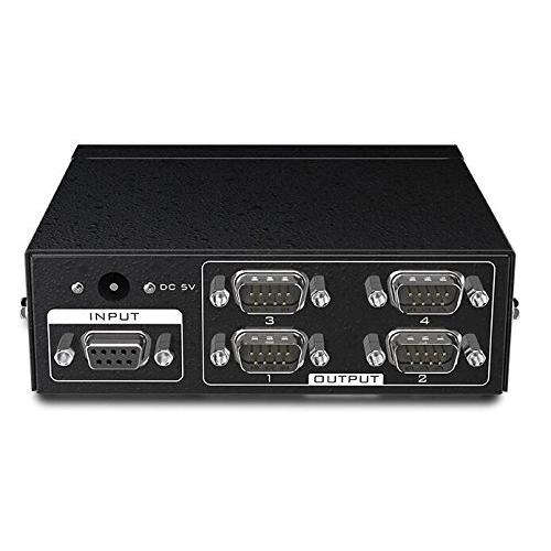 ES-Tune RS232分配器 1入力4出力 DB9 9ピン 双方向対応 リバースシリアルスプリッ...