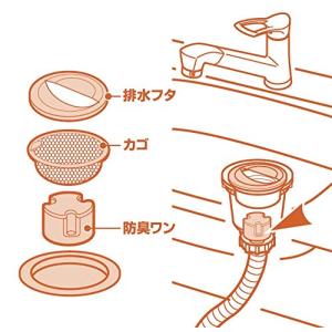 SANEI 防臭ワン 流し排水栓用 におい・虫...の詳細画像4