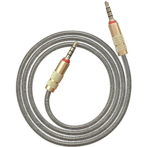 JizaiStyle TRRSケーブル 0.8m 3.5mm 自作キーボード用 メタルケーブル AU...