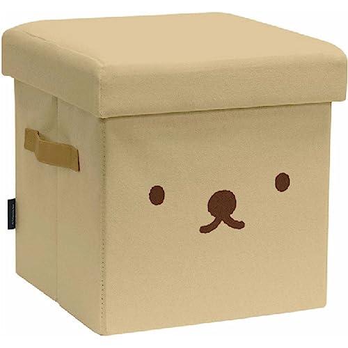 オカトーOkato ミッフィー boris 収納 椅子 スツール 16.5L ベージュ 取っ手付き ...