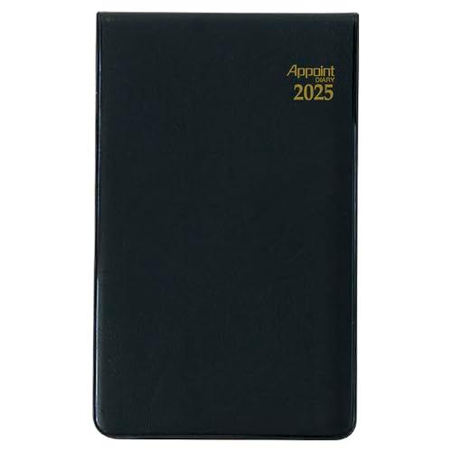 ダイゴー 手帳 2025年 スケジュール帳 アポイント マンスリー ホリゾンタル ブラック E130...