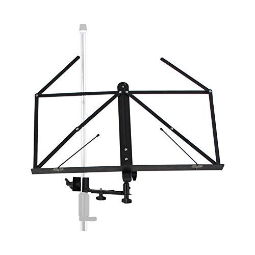 KC 譜面台 マイクスタンド用 MS-170/BK ブラック