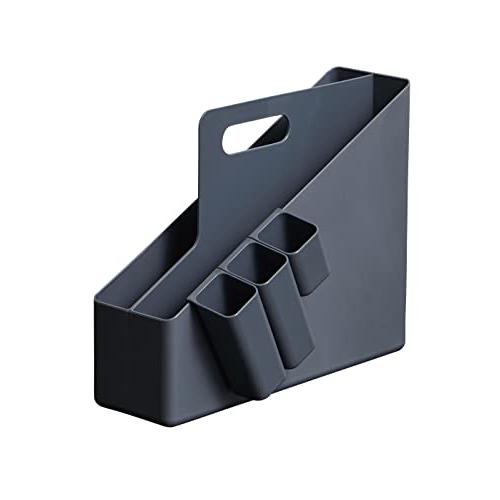 天馬Tenma 書類やデスク周りの文具などをひとまとめにして持ち運びできる取っ手付きファイルボックス...