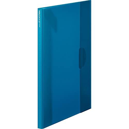 キングジム ファイル クリアーホルダーファイル ホルサック A4 12枚収納 水色 6191TWミス