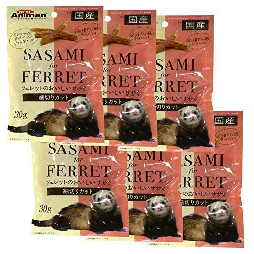 ミニアニマン フェレットのおいしいササミ 細切りカット 30g×6袋セット まとめ買い