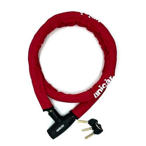 ユニカーUnicar ワイヤーロック ビッグ 1800mm レッド BL-18