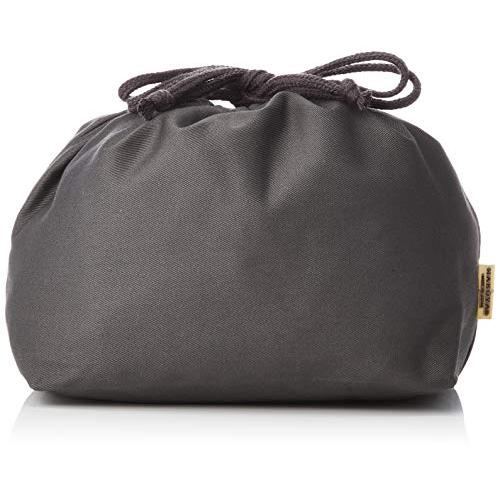 HAKOYA 巾着袋 大 グレー 02456