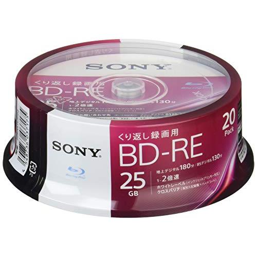 ソニー 日本製 ブルーレイディスク BD-RE 25GB 1枚あたり地デジ約3時間 繰り返し録画用 ...